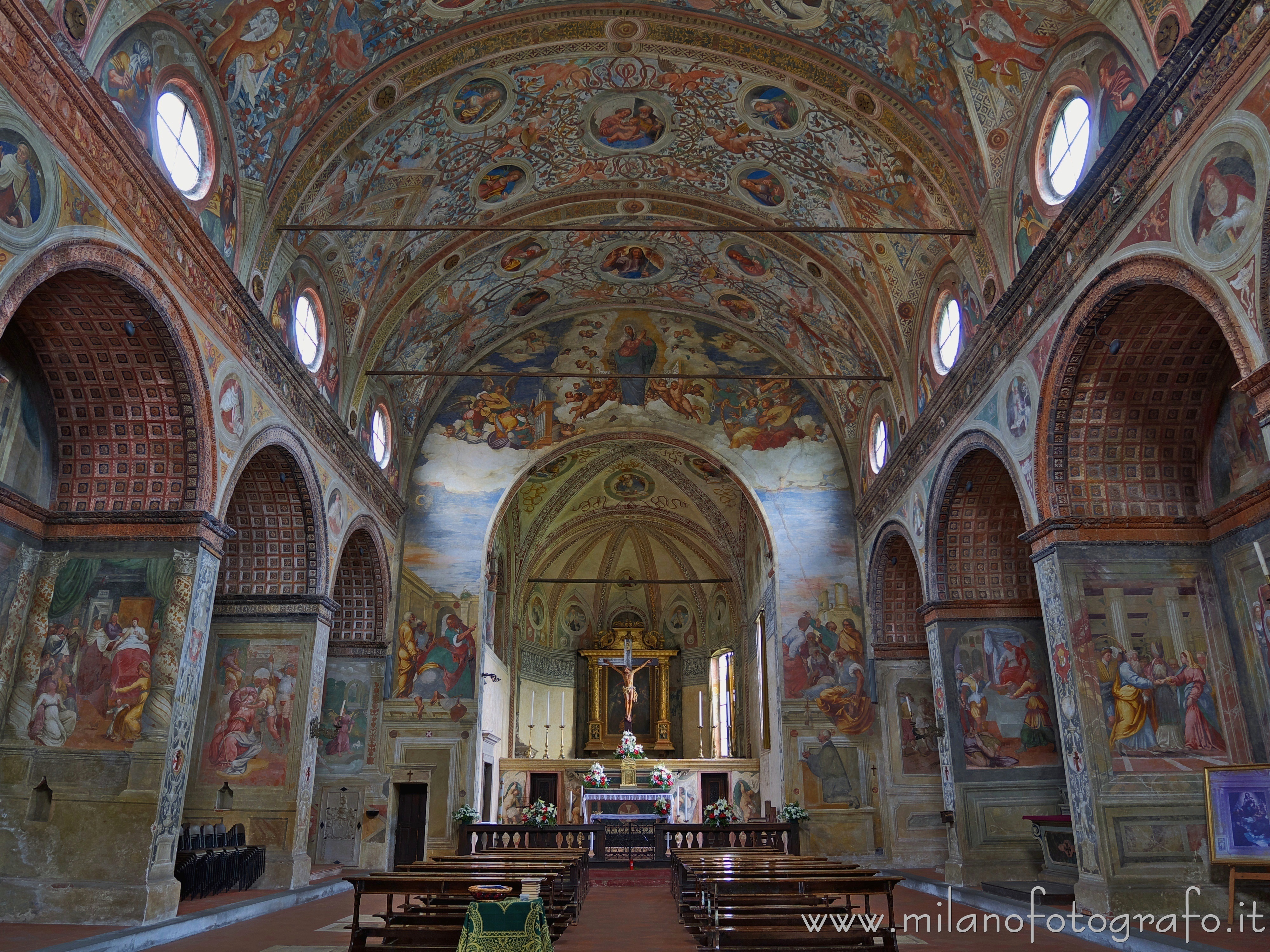 Soncino (Cremona, Italy) - Interior of the Church of Santa Maria delle Grazie